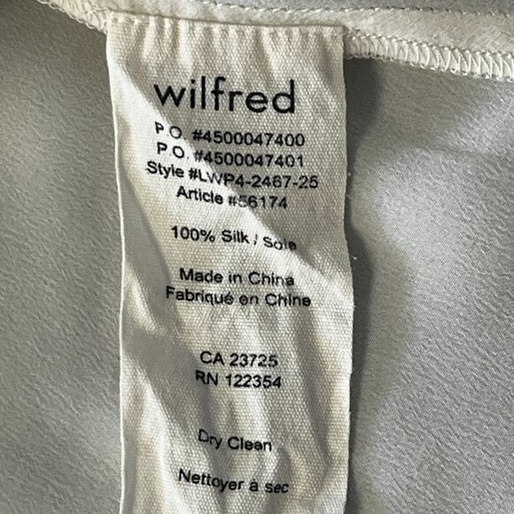 Aritzia Wilfred 100% Silk Ivory Sleeveless Tank Top - Picture 5 of 9